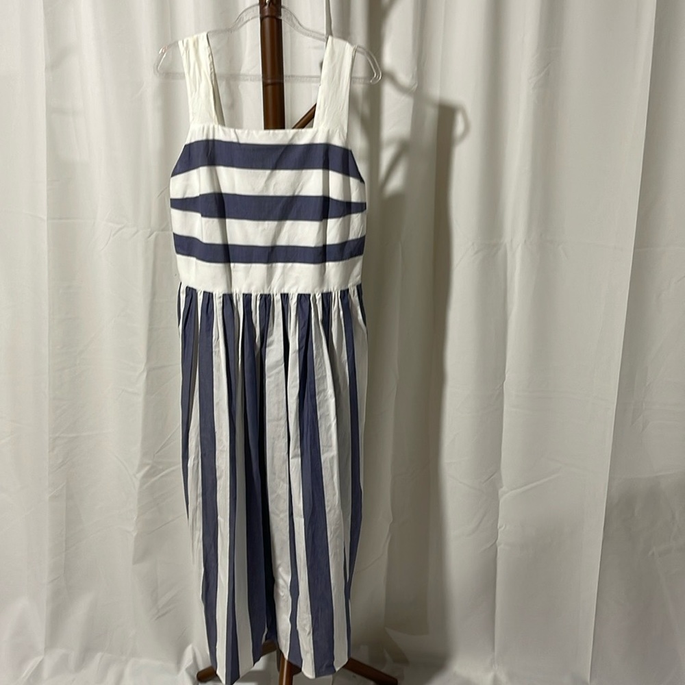 COS STRIPED MIDI DRESS NWT - Picture 2 of 10
